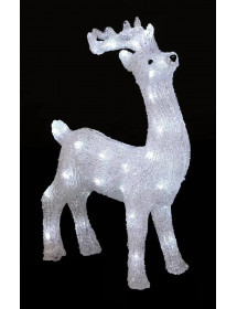 Décoration lumineuse Renne 45 cm Blanc froid
