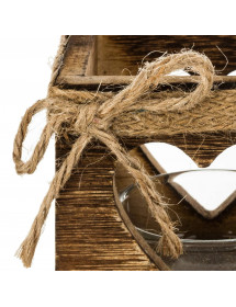 Photophore de Noël en bois