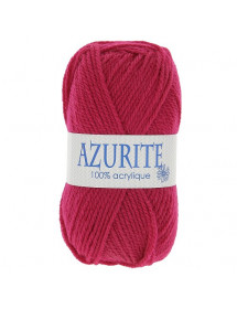 Pelote de fil à tricoter Azurite fuchsia