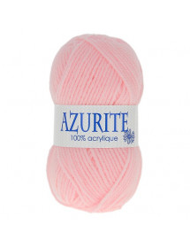 Pelote de fil à tricoter Azurite rose x10