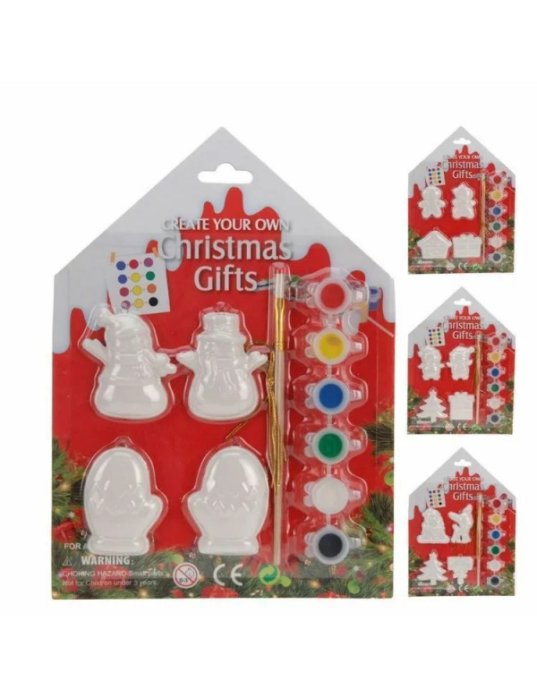 Kit de décorations de Noël à peindre