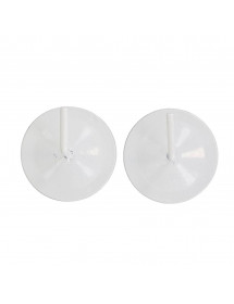 Supports de tringles Adhésifs Métal Blanc