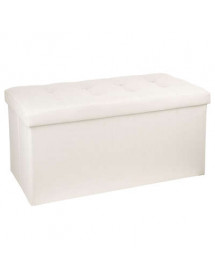 Pouf double pliant beige Lysandre Atmosphera