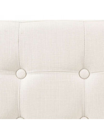 Pouf double pliant beige Lysandre Atmosphera