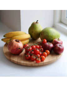 Plateau tournant en bois