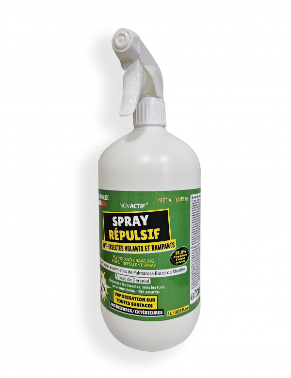 Spray répulsif insectes volants et rampants