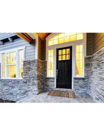 Paillasson effet bois