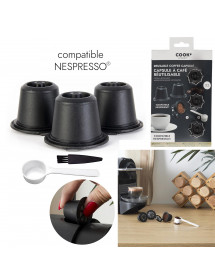 Capsule réutilisable type Nespresso x3