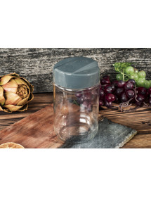 Bocal en verre avec couvercle 660 ml.