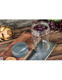 Bocaux en verre avec couvercle 660 ml.