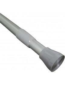 Barre de douche extensible 110 à 200 cm. grise