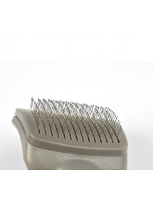 brosse pour chien avec poussoir