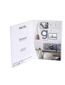 Porte-photos double transparent Homéa pour 2 photos 10x15 cm