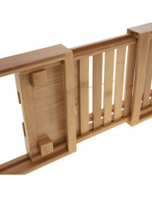 Plateau de baignoire extensible en bambou