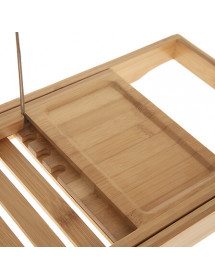 Plateau de baignoire extensible en bambou