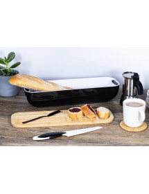 Boite a pain bambou noir : Déco et design pour votre cuisine !