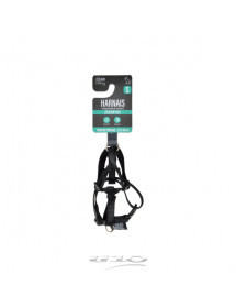 Harnais noir pour chien réglable de 25 à 35 Cm.
