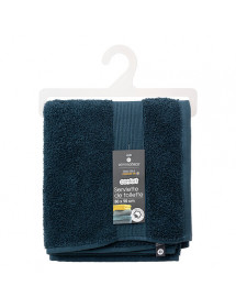 serviette bleu petrole
