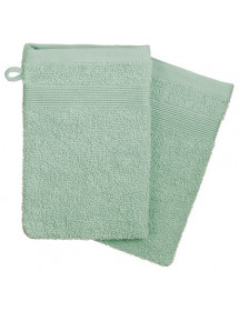Gants de toilette Céladon x2 Atmosphera