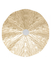 Déco murale métal doré Leslie Atmosphera x3