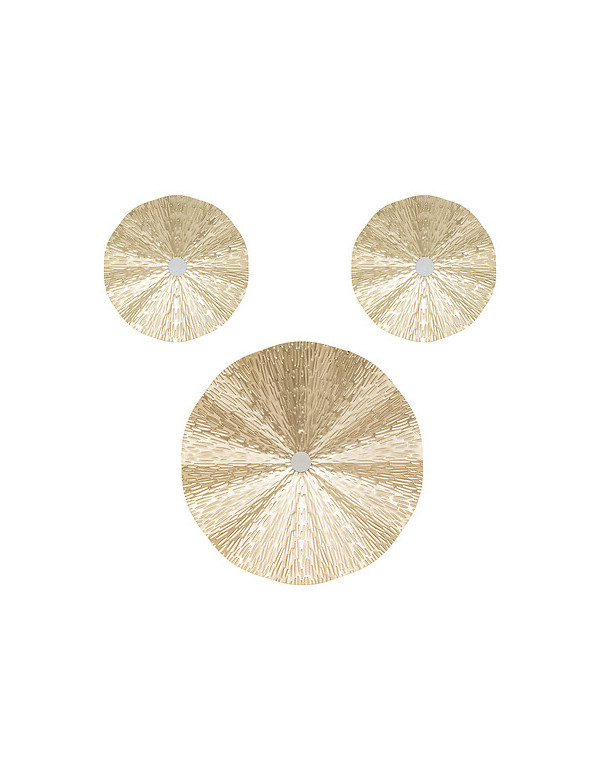 Déco murales métal doré Leslie Atmosphera