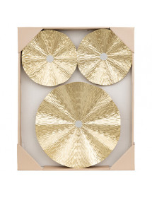 Déco murale métal doré Leslie Atmosphera x3