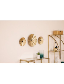 Déco murale métal doré Leslie Atmosphera x3