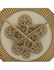 Horloge métal doré