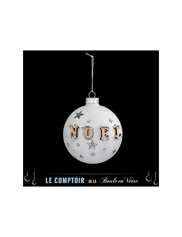 Boule de Noël blanche