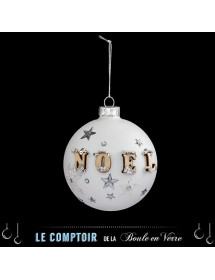 Boule de Noël blanche