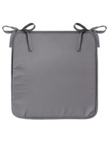 Galette de chaise gris foncé Atmosphera