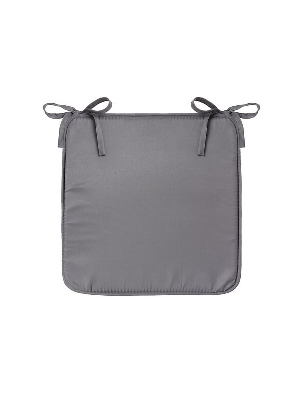 Galette de chaise gris foncé Atmosphera
