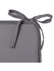 Galette de chaise gris foncé Atmosphera