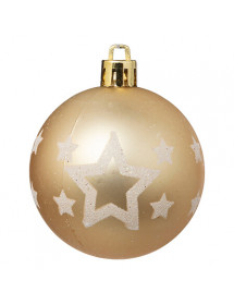 Lot de 25 Boules de Noël Or et Blanc - Diamètre 6 cm 🎄✨