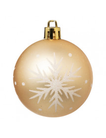 Lot de 25 Boules de Noël Or et Blanc - Diamètre 6 cm 🎄✨