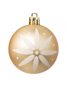 Lot de 25 Boules de Noël Or et Blanc - Diamètre 6 cm 🎄✨