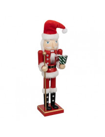 Casse noisette en bois père noël 38 cm