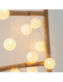 Guirlande LED 10 boules Blanches Atmosphera