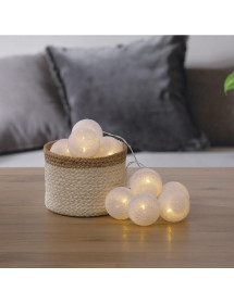 Guirlande LED 10 boules Blanches Atmosphera