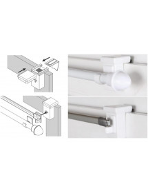 Supports sans percer tringle à rideau : Fixez facilement sans perçage !