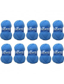 Pelotes Azurite Bleu x10