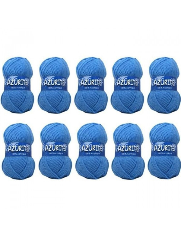 Pelotes Azurite Bleu x10