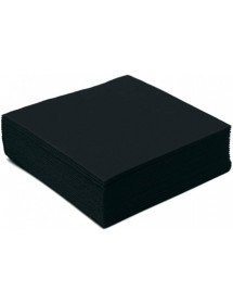Serviettes en papier noir