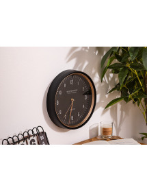 Horloge sven noir 29 cm. Atmosphera