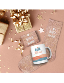 Coffret mug chaussettes douce mamie