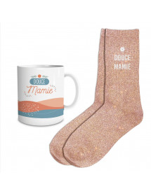 Coffret mug chaussettes douce mamie