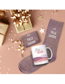 Coffret mug chaussettes fille chérie
