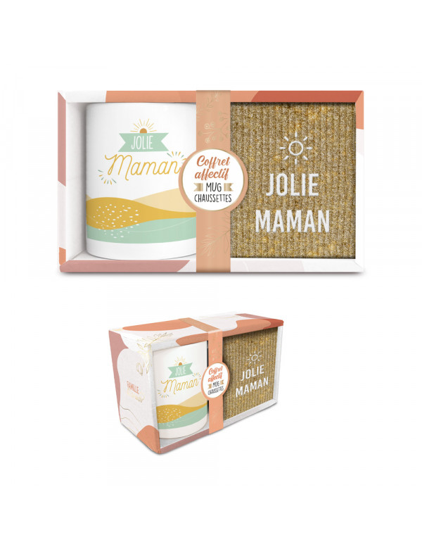 Coffret mug chaussettes jolie maman