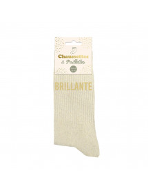 Chaussettes paillettes brillante