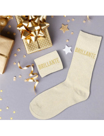 Chaussettes paillettes brillante